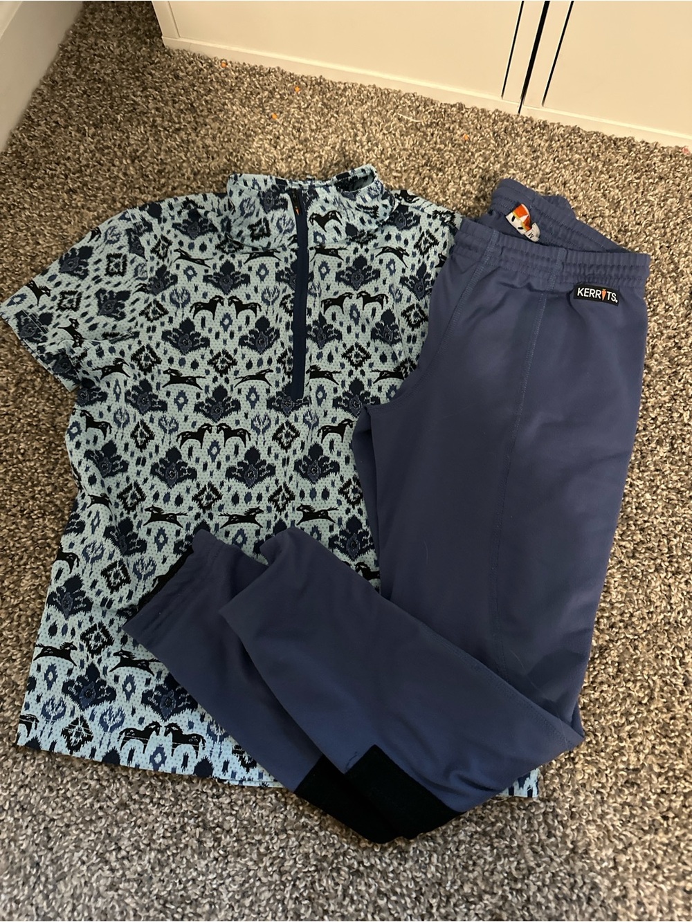Kids Kerrits Navy Riding Set